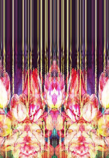 251349-WT109暗夜花卉定位印花花卉