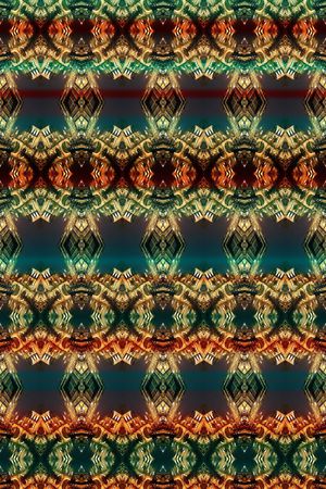 抽象 对称 镜像 民族风 几何印花华亿平台图片