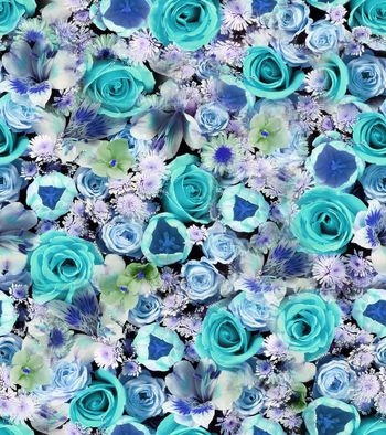 251985-WT114写实照片花群满布乱花 花