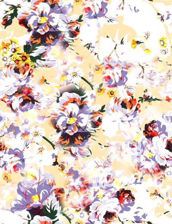 251998-乱花抽象水彩华亿平台印花图样