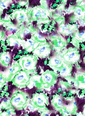 252006-抽象花卉水彩水墨乱花华亿平台