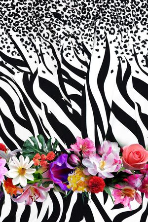 抽象 几何 花卉 混搭印花华亿平台图片