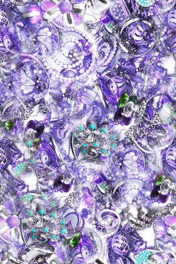 252173-写实珠宝首饰奢华花卉印花华亿平台