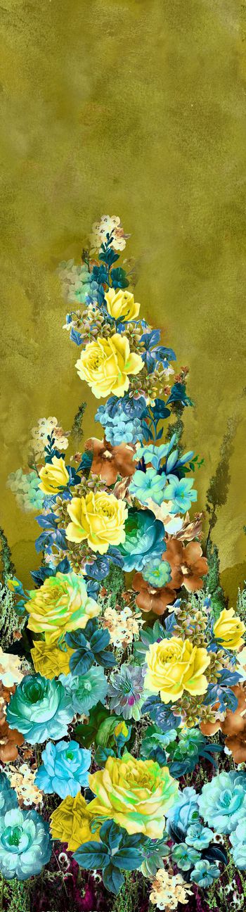 252237-多彩复古数码裙边花