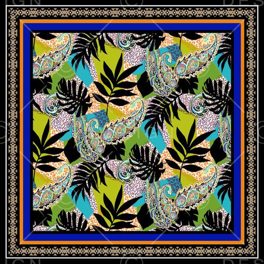 佩斯利印花华亿平台图片