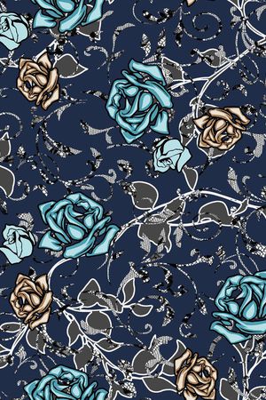 老年装 老年人 花卉  玫瑰 复古印花华亿平台图片