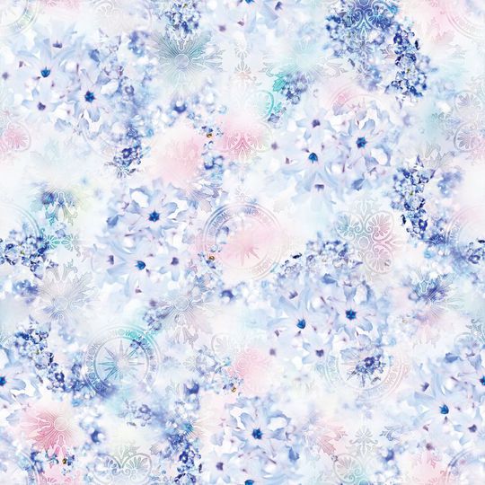 清新 淡雅 朦胧 花卉 青春 干净印花华亿平台图片