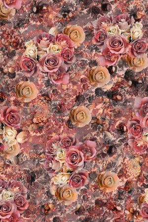 老年装 老年人 花卉 肌理 印花华亿平台图片