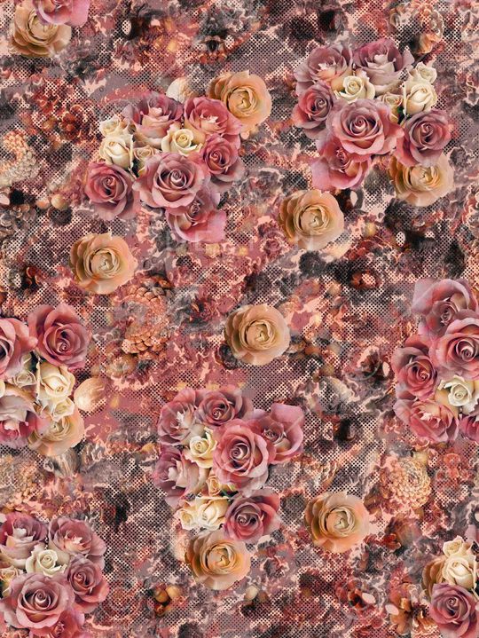 老年装 老年人 花卉 肌理 印花华亿平台图片