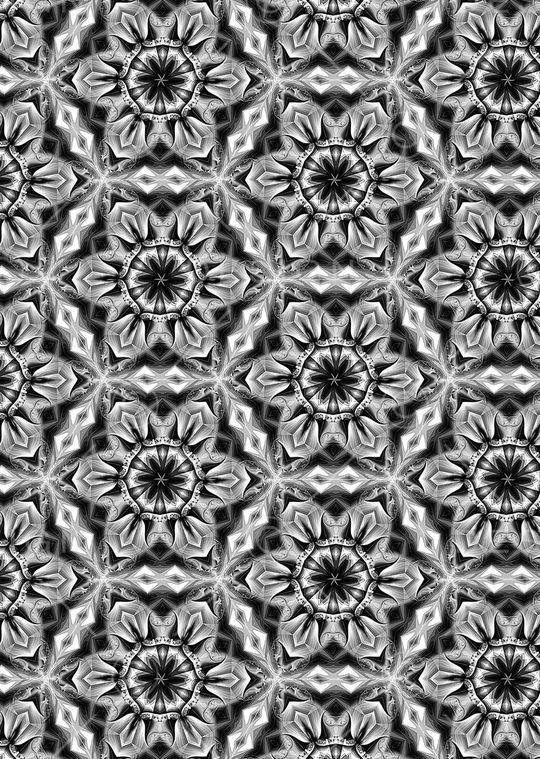 抽象 几何 传统华亿平台 老年装 老人 四方连续 黑白印花华亿平台图片