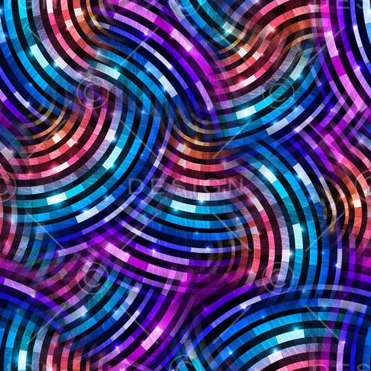 几何 圆圈 彩圈 光线印花华亿平台图片