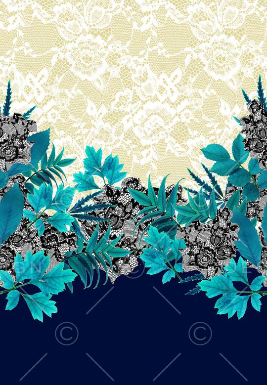 定位 复古 蕾丝 抽象花卉印花华亿平台图片