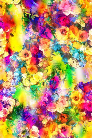 油画花卉印花华亿平台图片