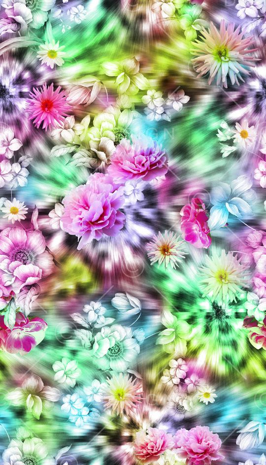 炫彩 绚丽 迷人花卉 肌理 皮毛印花华亿平台图片