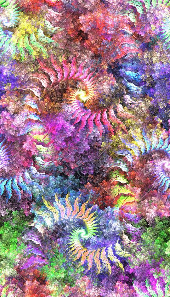 抽象 海螺形状 漩涡 绚丽印花华亿平台图片