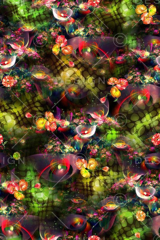 肌理 抽象 炫彩 暗黑印花华亿平台图片