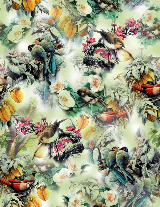 花卉 肌理 炫彩印花华亿平台图片