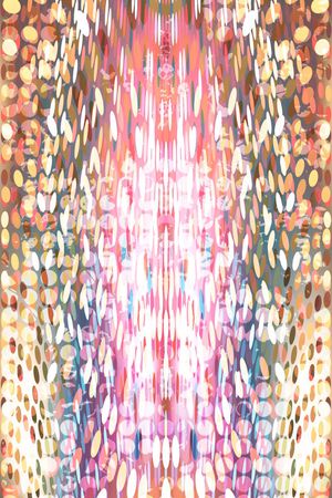 定位 梦幻 圆点 镜像 对称 光斑印花华亿平台图片