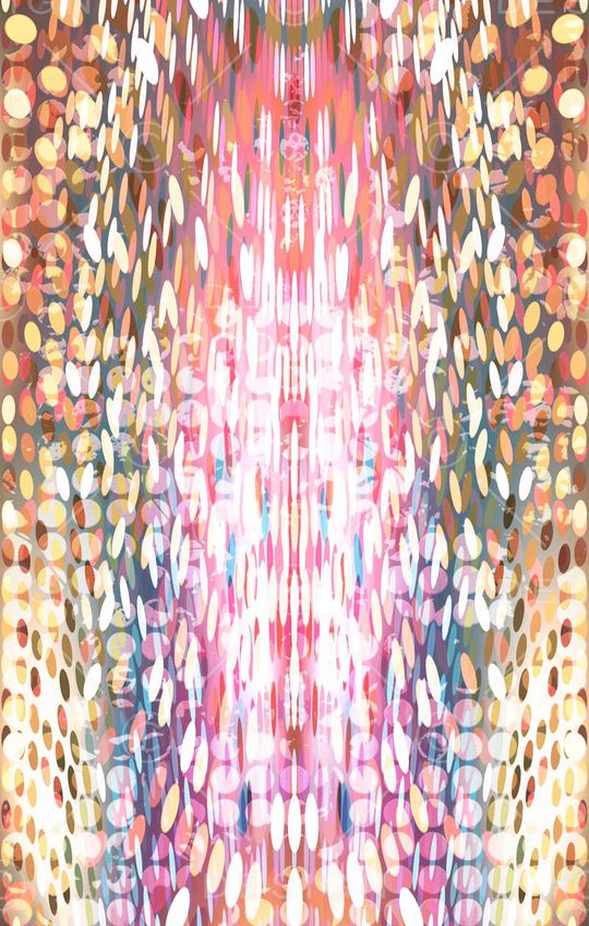 定位 梦幻 圆点 镜像 对称 光斑印花华亿平台图片