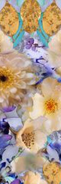 花卉 大花 丝巾 长巾 时尚 大气印花华亿平台图片