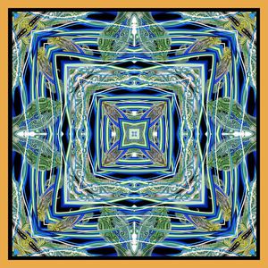 边框 欧式 复古 古典 方巾 佩斯利 腰果 方巾印花华亿平台图片