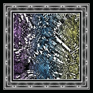 边框 方巾 花卉  抽象印花华亿平台图片