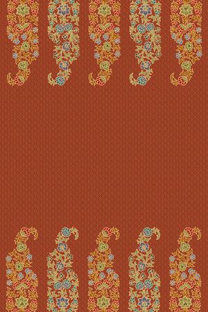 复古 欧式 传统华亿平台 佩斯利 火腿纹 腰果印花华亿平台图片