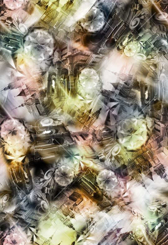 建筑 几何 宗教 民族风印花华亿平台图片