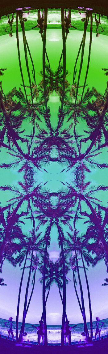 254766-WT131渐变热带椰子树休闲风度假