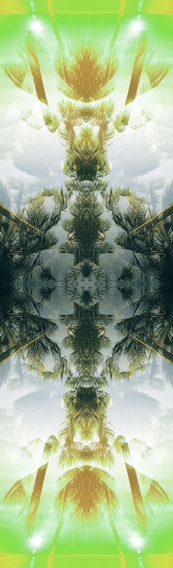 254789-椰子树休闲风度假对称印花长巾