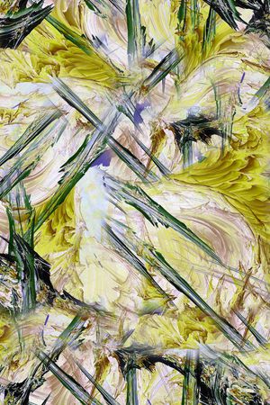 油画 笔触 抽象 泼点 随意 印花华亿平台图片