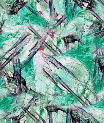 254871-油画笔触抽象泼点随意印花华亿平台