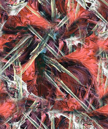 254872-油画笔触抽象泼点随意印花华亿平台