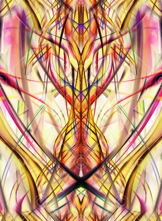 抽象 光线 线条 炫彩印花华亿平台图片