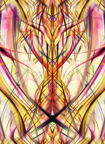 254904-WT143抽象光线分形变幻炫光华亿平台