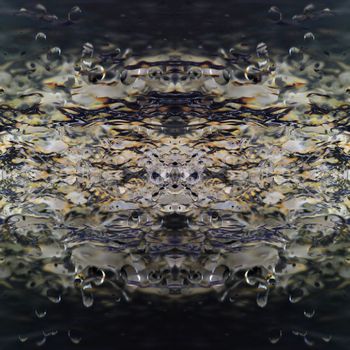 254918-写实水滴清雅对称方巾