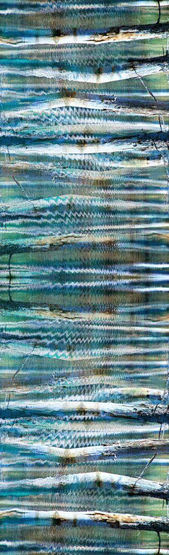 254921-WT147树林倒影横条抽象树木水波