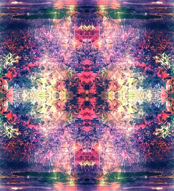 254938-夕阳下的花丛