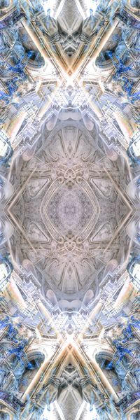 对称 镜像 欧式 宫廷 建筑 华丽 长巾 奢华印花华亿平台图片