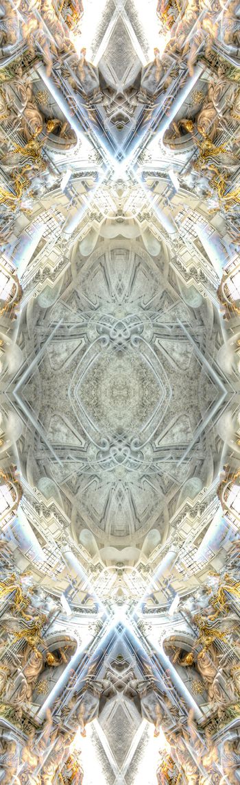 255263-欧式宫廷奢华风华丽建筑宗教对称长巾