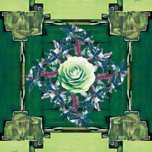 抽象 花卉 方巾 数码 印花华亿平台图片