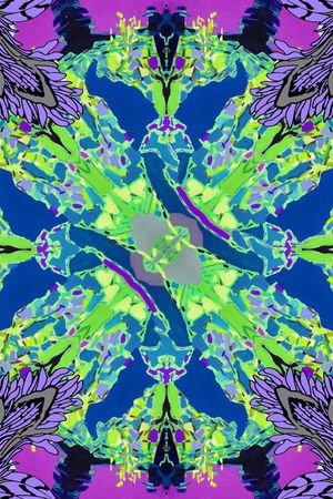 抽象 花卉 方巾 数码印花华亿平台图片