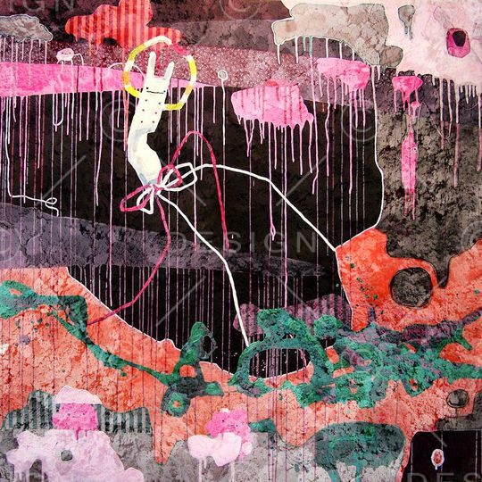 插画 水彩 诡异 方巾 部落风印花华亿平台图片