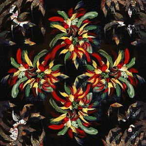 抽象 肌理 油画 数码印花华亿平台图片