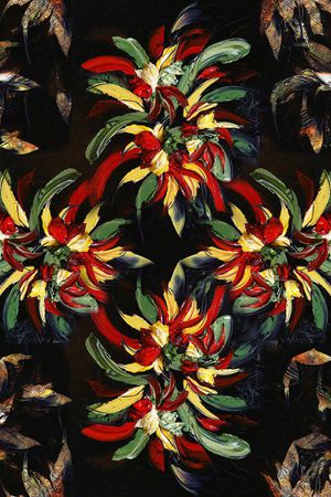 抽象 肌理 油画 数码印花华亿平台图片