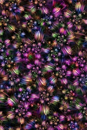 肌理 花卉 抽象 炫彩 神秘印花华亿平台图片