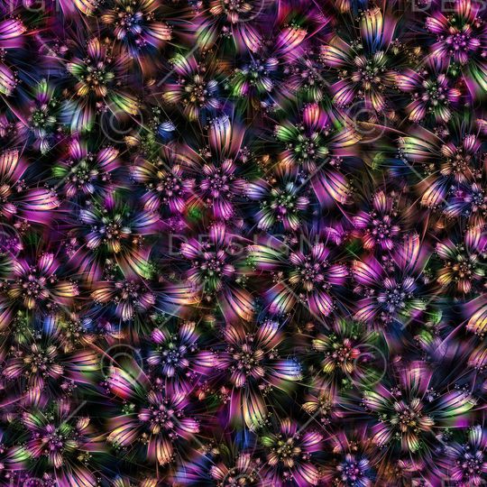 肌理 花卉 抽象 炫彩 神秘印花华亿平台图片