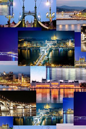照片 拼贴 城市夜景 欧洲印花华亿平台图片
