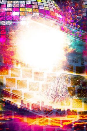 璀璨 光感 城市 印花华亿平台图片