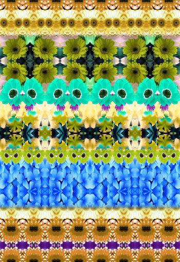 256209-多彩条纹花卉花朵组合